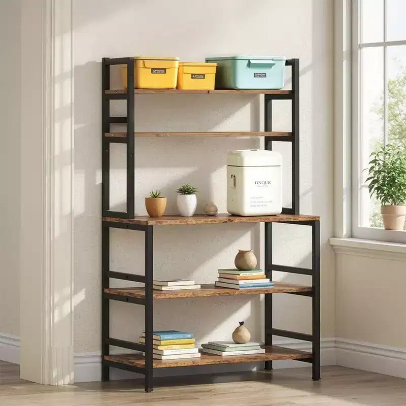 Meuble de rangement à 5 niveaux avec plateau de 80 x 40 cm