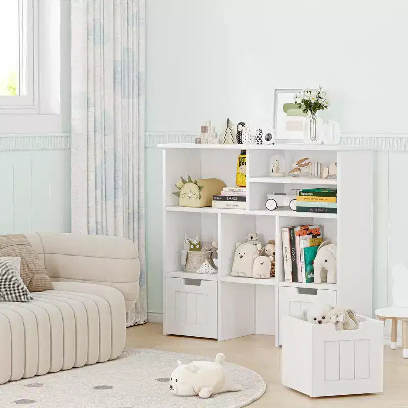 Meuble de rangement pour jouets avec tiroirs, étagère à jouets pour enfants, bibliothèque, organisateur de rangement au sol, grande étagère ouverte pour salle de jeux, chambre à coucher, école maternelle