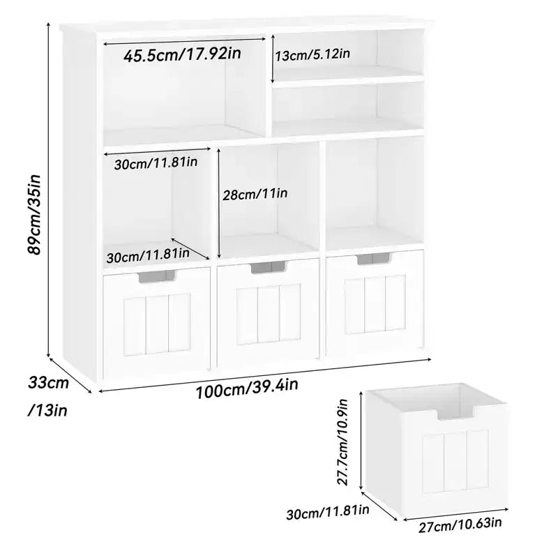 Meuble de rangement pour jouets avec tiroirs, étagère à jouets pour enfants, bibliothèque, organisateur de rangement au sol, grande étagère ouverte pour salle de jeux, chambre à coucher, école maternelle