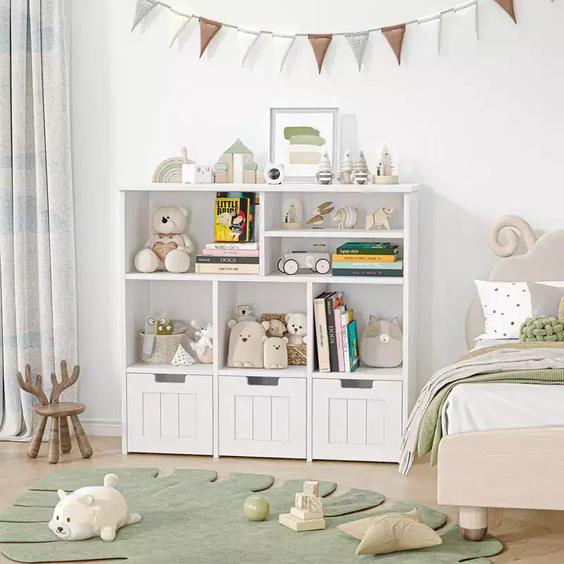 Meuble de rangement pour jouets avec tiroirs, étagère à jouets pour enfants, bibliothèque, organisateur de rangement au sol, grande étagère ouverte pour salle de jeux, chambre à coucher, école maternelle