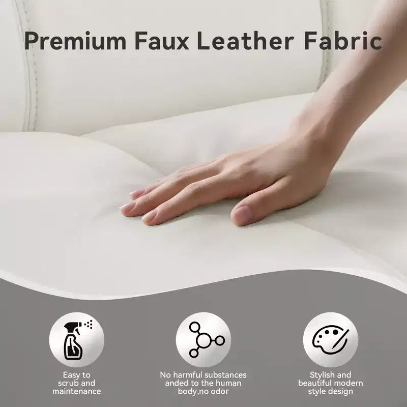Canapé Futon Convertible 71", Canapé Moderne en Lin avec Coussin Détachable, Dossier et Accoudoirs Réglables, Supporte 272 kg