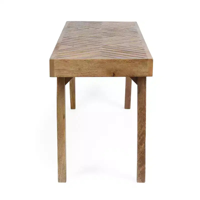 Banc bohème fait main en bois de manguier