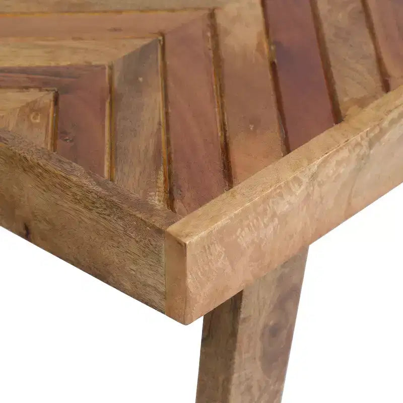 Banc bohème fait main en bois de manguier
