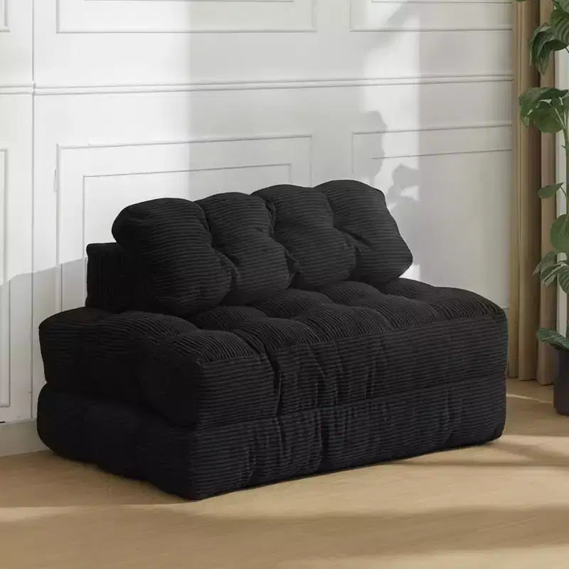 Canapé-lit pliable pour invités, chaise longue simple et confortable, transat portable convertible avec oreiller et dossier pour salon et chambre