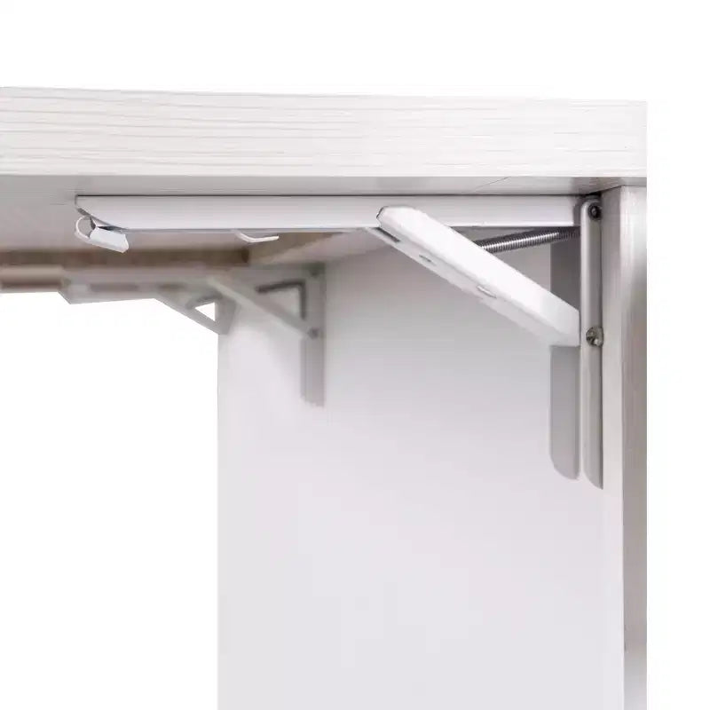 Îlot de cuisine avec meuble de rangement pour poubelle, abattant, étagère à épices, porte-serviettes et tiroir avec étagère réglable, blanc