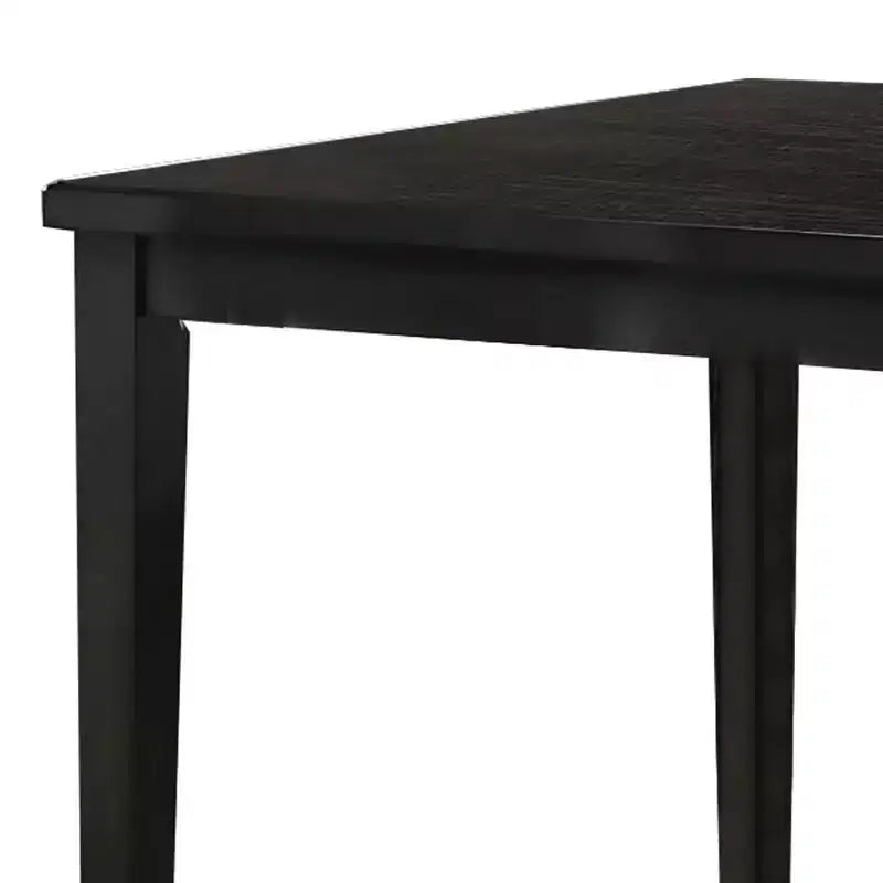 Table hauteur comptoir, plateau rectangulaire 48 po, brun noyer foncé