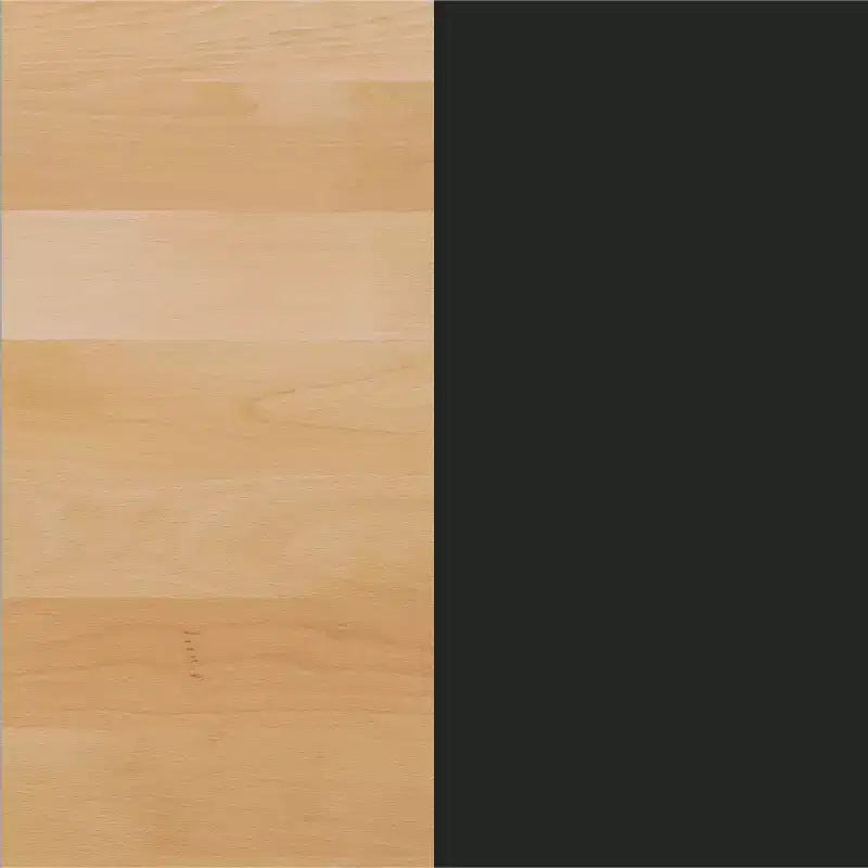Plateau de table rectangulaire commercial en bois massif avec pied en fonte résistant à la rouille de 45,7 cm de diamètre et hauteur de bar