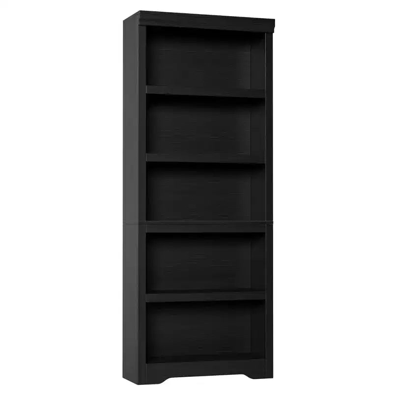 Étagère à 2/3/5/6 niveaux, bibliothèque de style rustique, 60 cm/80 cm de large avec étagères réglables, rayonnage ouvert avec design antidérapant pour bureau à domicile