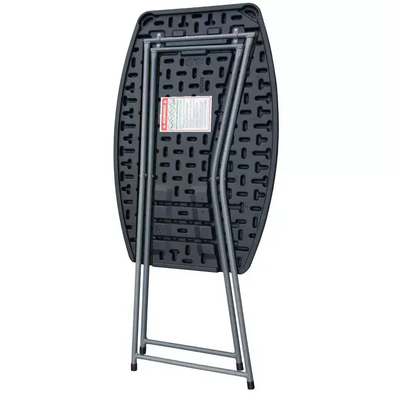Table d'activités réglable en hauteur de 74 cm, table individuelle pliable avec cadre en acier, 3 réglages de hauteur, résistante aux taches, gris/noir
