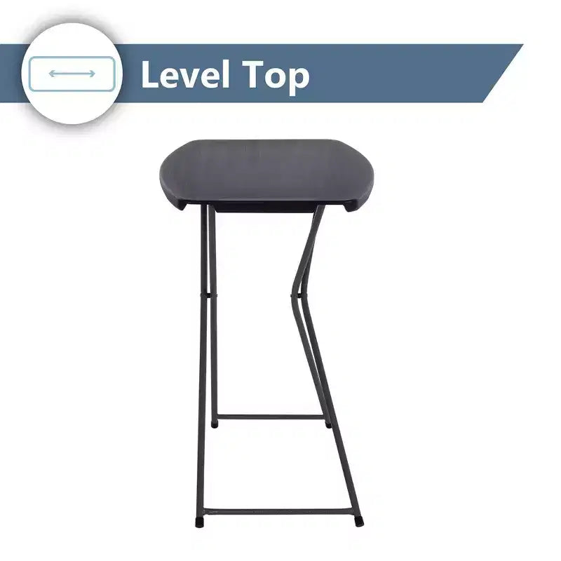 Table d'activités réglable en hauteur de 74 cm, table individuelle pliable avec cadre en acier, 3 réglages de hauteur, résistante aux taches, gris/noir